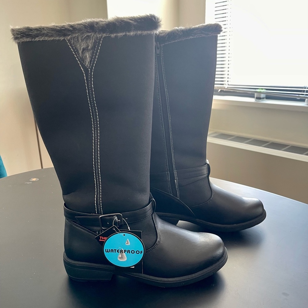 Balck Boots with cozy interior